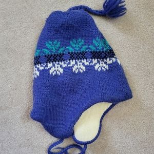 WOOL Vintage 80s Earflap Ski Hat